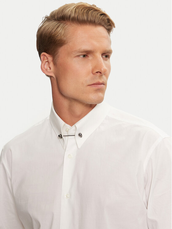 HUGO Hugo Marškiniai Vikko 50524838 Balta Modern Fit