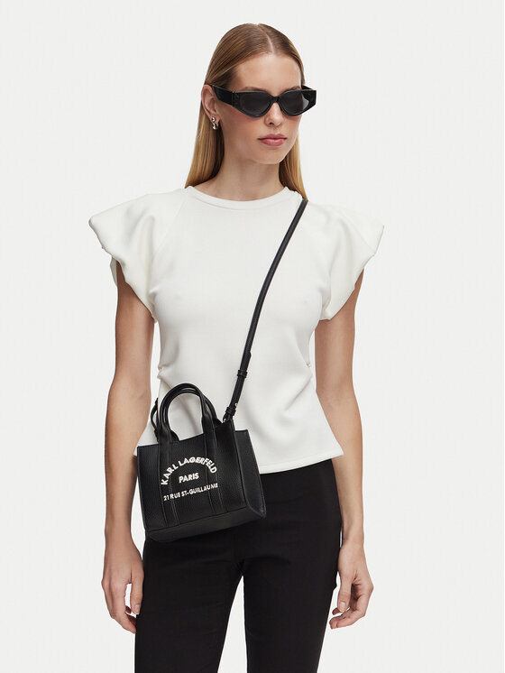 KARL LAGERFELD Ročna torba B1W30042 Črna