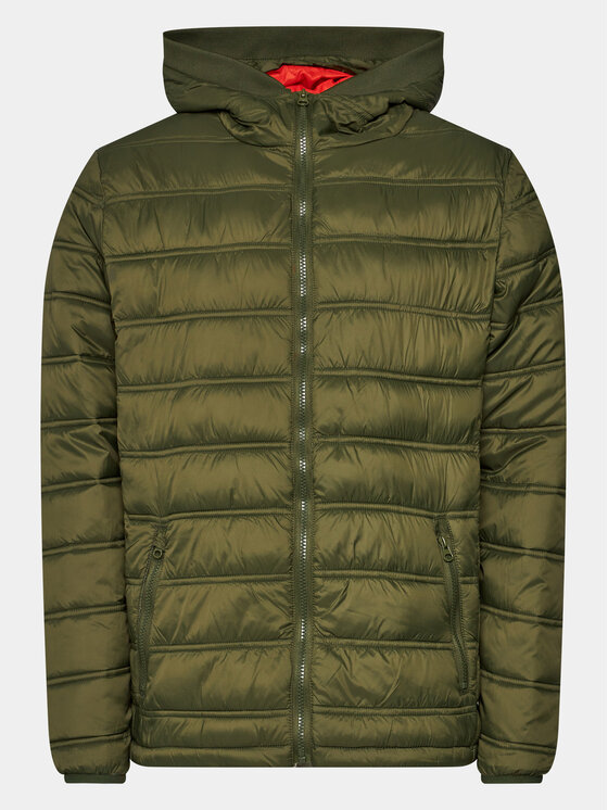 INDICODE Zimné bundy Creekside 10-196 Kaki Regular Fit