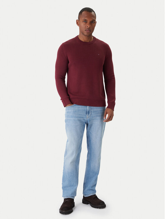 Tommy Jeans Tommy Jeans Džemper DM0DM21787 Tamnocrvena Regular Fit