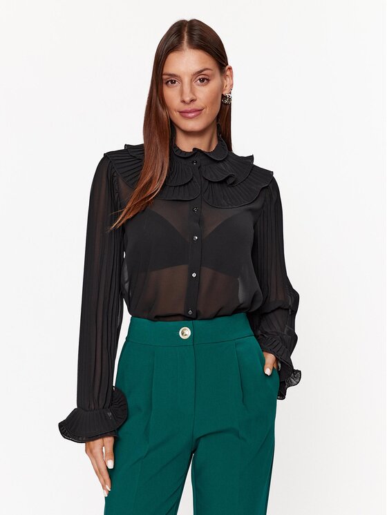 Dixie Cămașă C319Z026A Negru Regular Fit