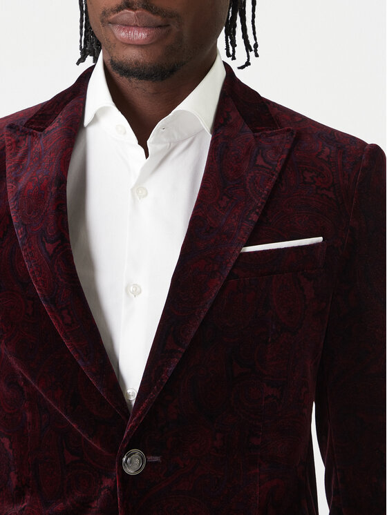 JOOP! JOOP! Zakó Horace 30048716 Bordó Slim Fit