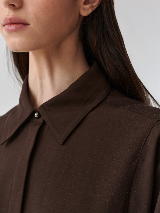 TATUUM TATUUM Sukienka codzienna NINA Brązowy Shirt Fit