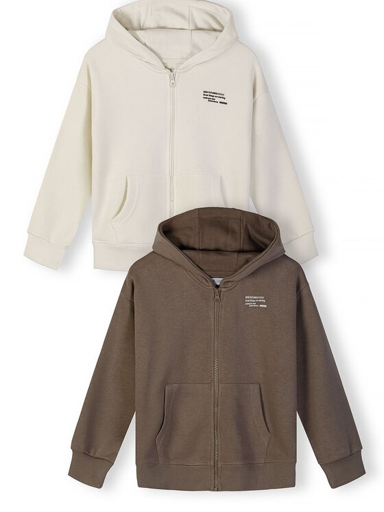 minoti minoti Bluza NOSFLEECE404 Écru Loose Fit