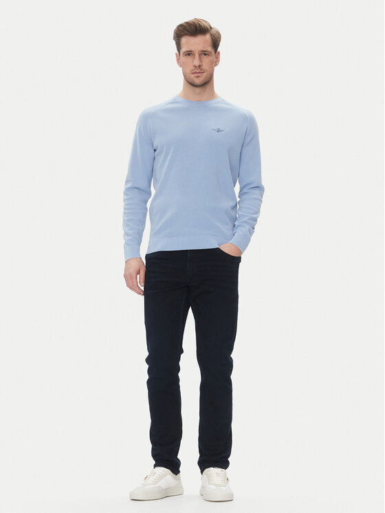 Aeronautica Militare Aeronautica Militare Pulover 251MA1556L560 Albastru celest Regular Fit