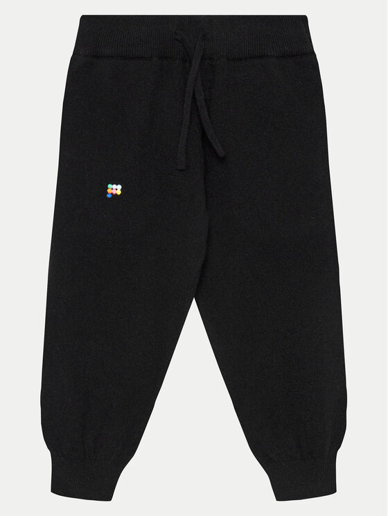 Pangaia Teplákové nohavice Recycled Cashmere Čierna Relaxed Fit