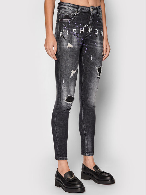 John Richmond Džinsai Munax RWA21158JE Pilka Skinny Fit • Modivo.lt