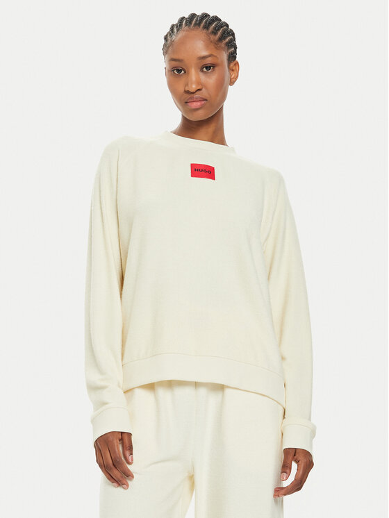 HUGO Hugo Pulover Snoozie 50523414 Écru Regular Fit