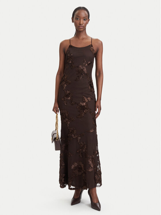 Vero Moda Vero Moda Abito da cocktail VmQuinn 10348532 Marrone Regular Fit