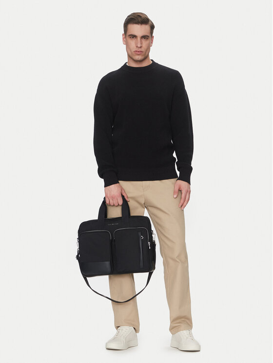 Tommy Hilfiger Tommy Hilfiger Torba za laptop Th Business Nylon Computer Bag AM0AM13191 Crna