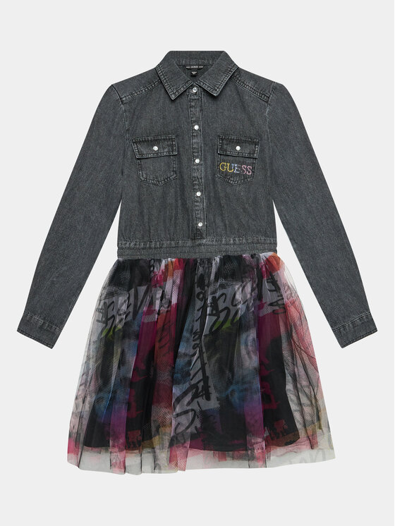 Guess Vestito da giorno J3BK18 D4VS0 Multicolore Regular Fit, taglia : 12Y