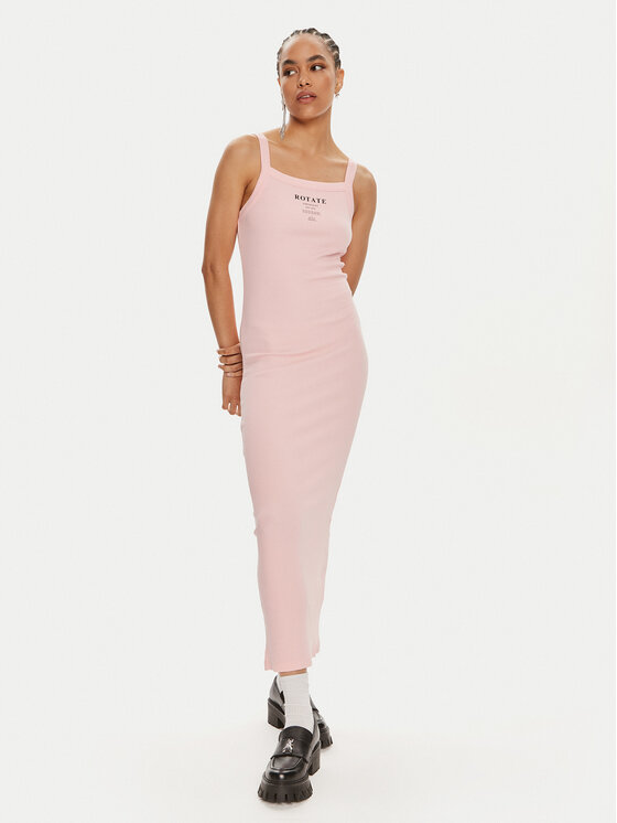 ROTATE ROTATE Rochie de vară Vigdis 1124431011 Roz Slim Fit