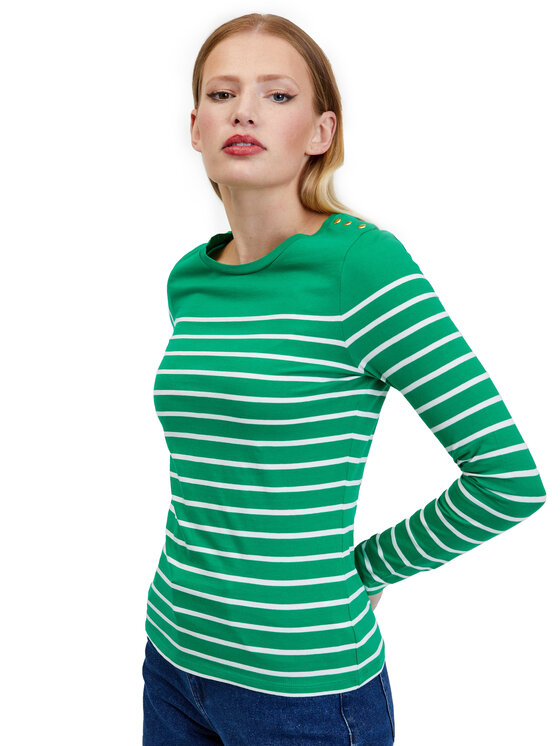 Orsay Orsay Bluzka 116016-867000__XS Zielony Regular Fit