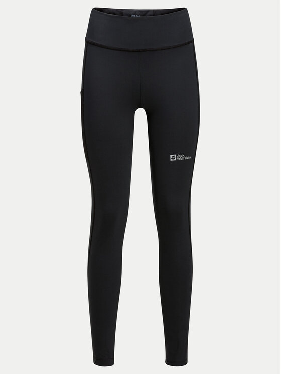 Jack Wolfskin Jack Wolfskin Legginsy Klintal 1508901 Czarny Slim Fit