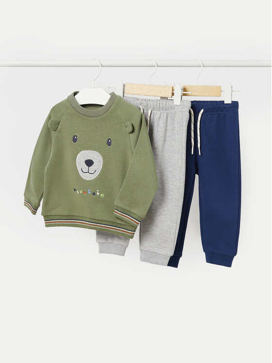 Mayoral Completo 2 pantaloni da tuta e felpa 2820 Multicolore Regular Fit, taglia : 9M