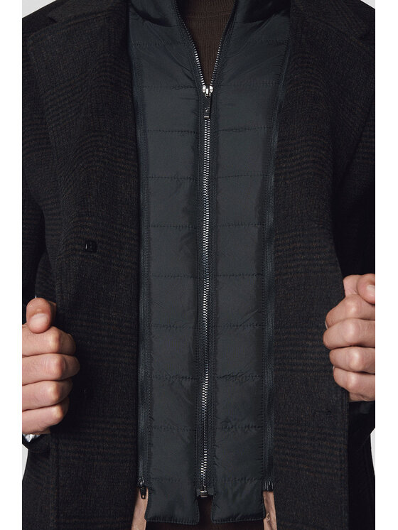Lancerto Lancerto Płaszcz zimowy Berno KU073224000005 Brązowy Regular Fit