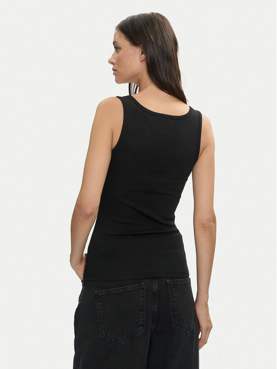 Guess Jeans Guess Jeans Top W4YP48 KA0H1 Čierna Regular Fit