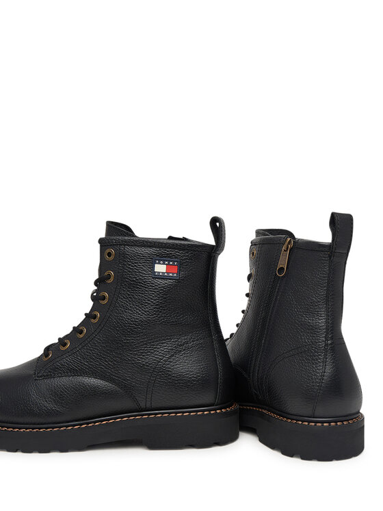 Tommy Jeans Tommy Jeans Trzewiki Archive '01 Tumble Lace Up Warm EM0EM01780 Czarny
