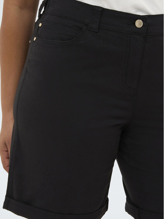 Fiorella Rubino Fiorella Rubino Szorty materiałowe P714T005198N033 Czarny Regular Fit