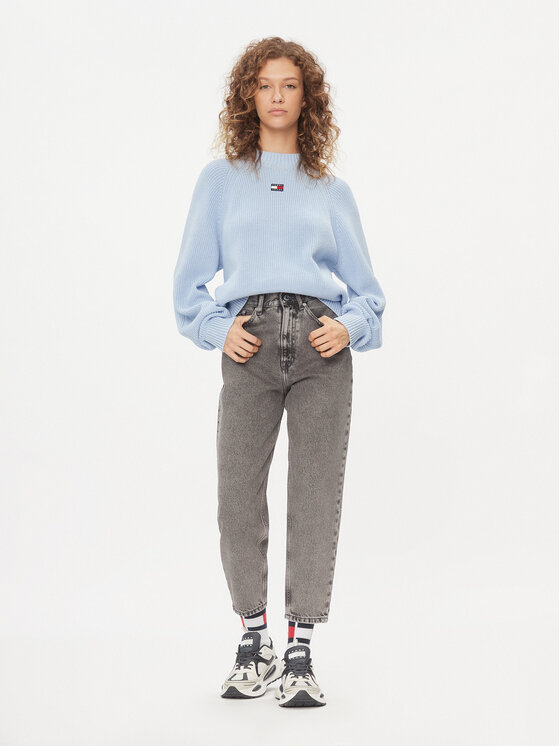 Tommy Jeans Tommy Jeans Pullover Badge DW0DW16536 Blau Relaxed Fit