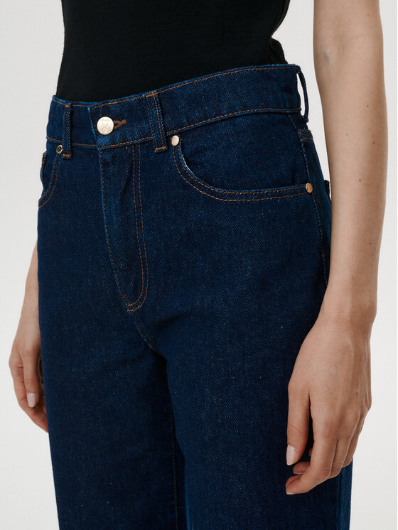MARI PRETI MARI PRETI Jeansy Denim Dream II Granatowy Straight Leg
