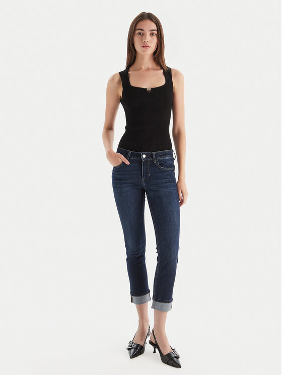 Liu Jo Liu Jo Jeans hlače UF5006 D4797 78927 Mornarsko modra Slim Fit