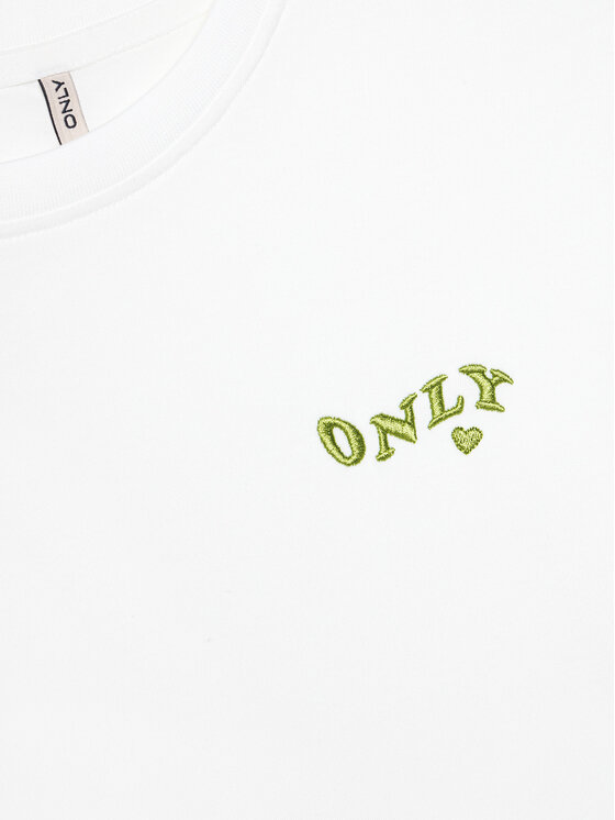 Kids ONLY Kids ONLY T-Shirt Maiken 15313877 Biały Regular Fit