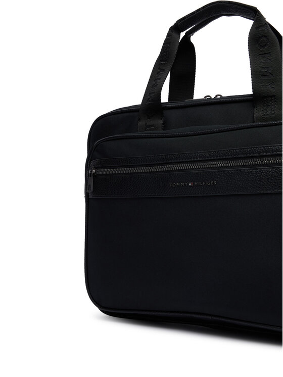 Tommy Hilfiger Tommy Hilfiger Torba na laptopa Th Repreve Computer Bag AM0AM14445 Czarny