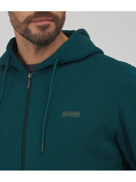 Lee Cooper Lee Cooper Bluza NORMAN Zielony Regular Fit