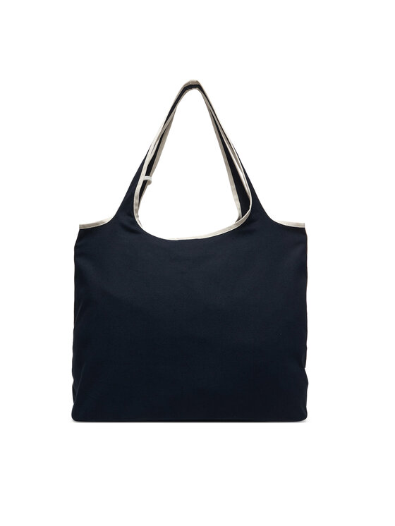 Tommy Hilfiger Tommy Hilfiger Geantă Th Summer Tote Canvas AW0AW18398 Bleumarin