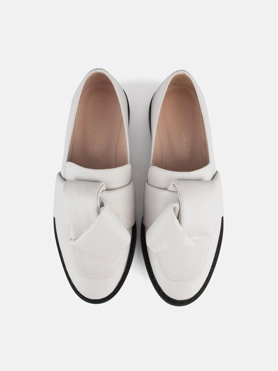 L37 L37 Mokasíny CROSS THE LINE Bílá