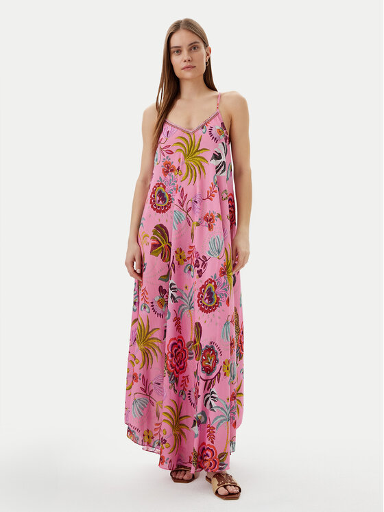 LOLA CASADEMUNT LOLA CASADEMUNT Rochie de vară LS2516030 Roz Relaxed Fit