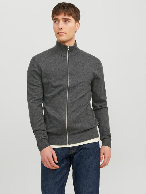 Jack&Jones Sveter 12223949 Sivá Regular Fit