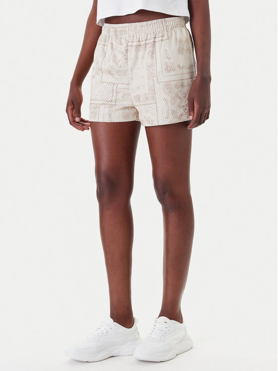 Karl Kani Karl Kani Sportovní kraťasy Signature Mesh Mini PD00005437 Béžová Regular Fit