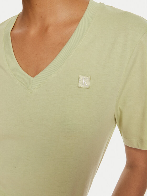 Calvin Klein Jeans Calvin Klein Jeans T-krekls Embro Badge J20J222560 Zaļš Regular Fit