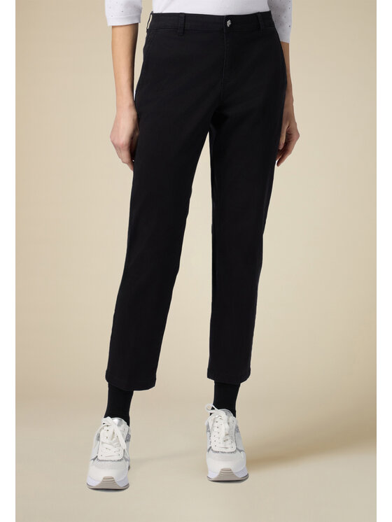 Oltre Oltre Pantaloni di tessuto P785R008238N033 Nero Regular Fit