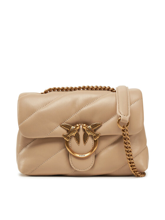 PINKO PINKO Kabelka Love Puff Mini Cl PE 25 PLTT 100039 A0F2 Béžová