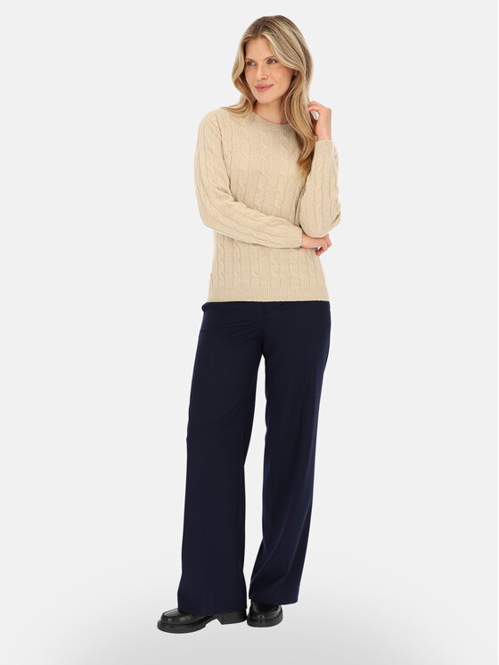 L’AF L’AF Sweter Lisa Beżowy jasny Regular Fit
