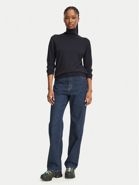 Weekend Max Mara Weekend Max Mara Teksad Lince 2625186012 Tumesinine Straight Leg