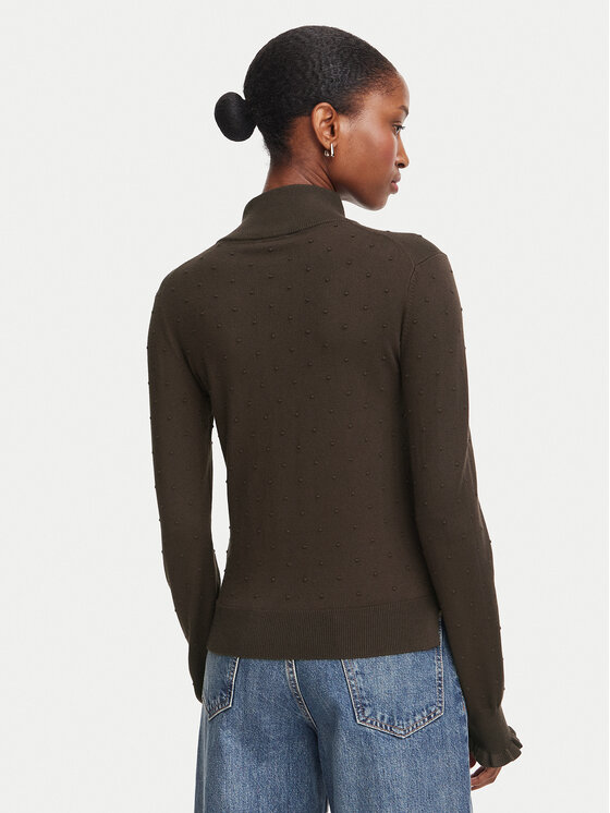 Marella Marella Sweter Onde 2625366101 Brązowy ciemny Regular Fit