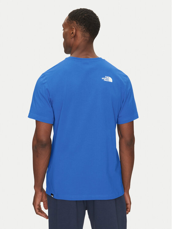 The North Face The North Face T-Shirt Simple Dome NF0A87NG Modrá Regular Fit