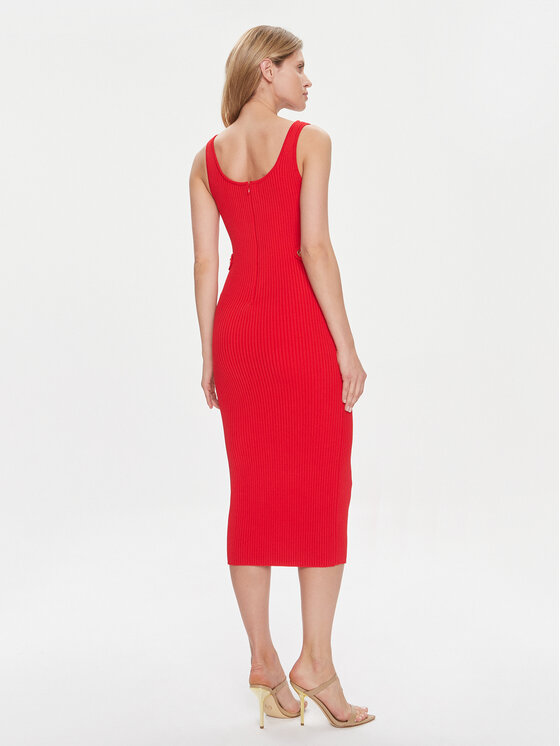MICHAEL Michael Kors MICHAEL Michael Kors Sukienka dzianinowa MR4822C33D Czerwony Slim Fit