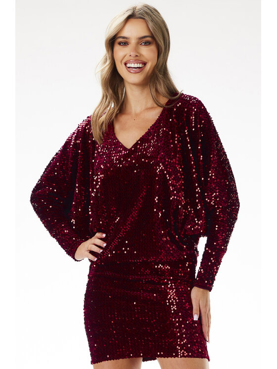 Awama Awama Abito da sera A700 Bordeaux Basic Fit