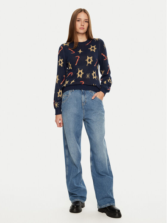 Pieces Pieces Sweater Sugar 17152789 Sötétkék Regular Fit