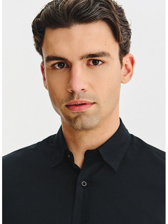 Pako Lorente Pako Lorente Koszula P25WN-1X-053 Czarny Slim Fit