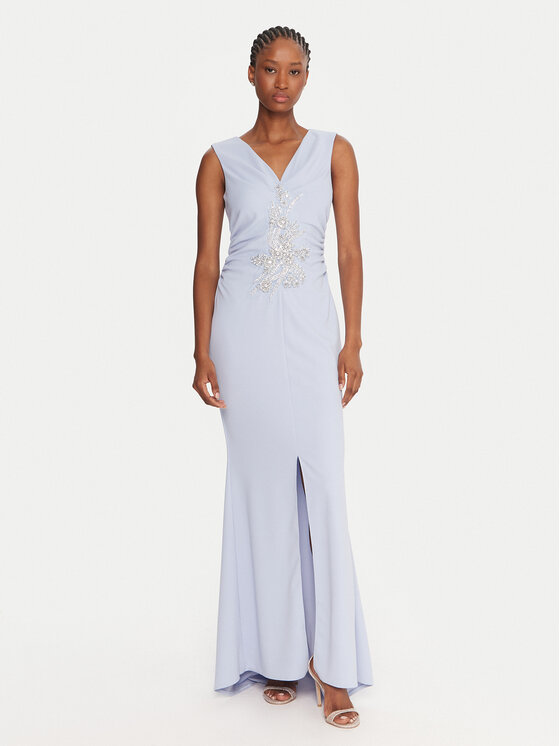 Rinascimento Rochie de seară CFC0123081003 Albastru deschis Regular Fit