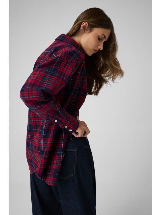 Guess Jeans Guess Jeans Top 178963 Czerwony Classic Fit