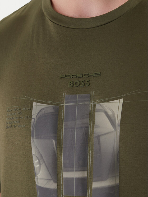 BOSS BOSS T-krekls PS Spirit70 Grx 50559811 Zaļš Regular Fit