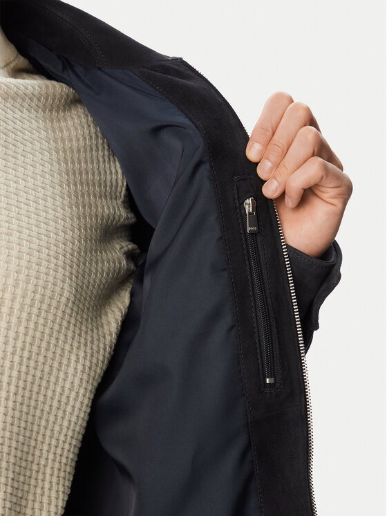 BOSS BOSS Odinė striukė H-Malbano7 50563869 Tamsiai mėlyna Regular Fit
