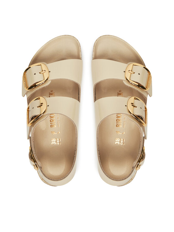 Birkenstock Birkenstock Sandały Milano Big Buckle 1025395 Écru